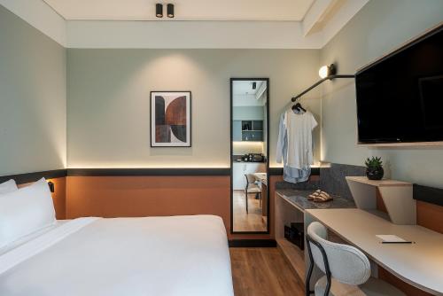 Katil atau katil-katil dalam bilik di Thirtynine Urban Stay