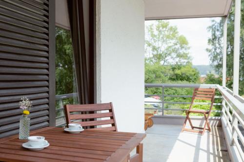 Μπαλκόνι ή βεράντα στο Strandhotel SüdSee Diessen am Ammersee