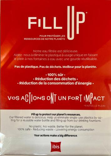 a flyer for a lift up event with a red background at Ibis Angoulême Nord in Champniers