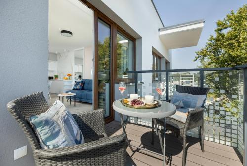 Χώρος καθιστικού στο Seaside Apartamenty Bałtycka 22 Kołobrzeg, parking w cenie