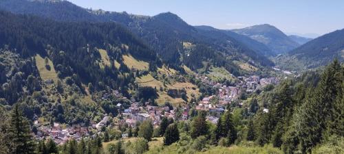 a small town in the middle of a mountain at Vareš in Vareš