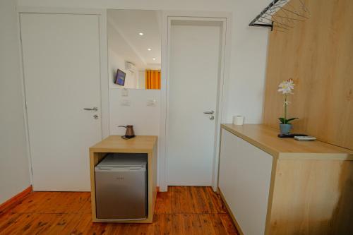 Kuchyň nebo kuchyňský kout v ubytování Hotel Summer
