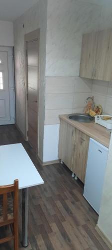 Kuchyň nebo kuchyňský kout v ubytování Apartmani Lovcen