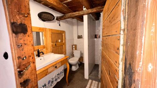 Koupelna v ubytování Chaloupka na Zelnicách