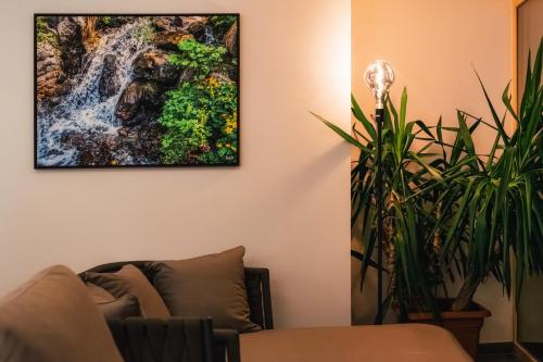 Χώρος καθιστικού στο Ferienresidenz Raich - Appartements mit Sky Wellness und Garten
