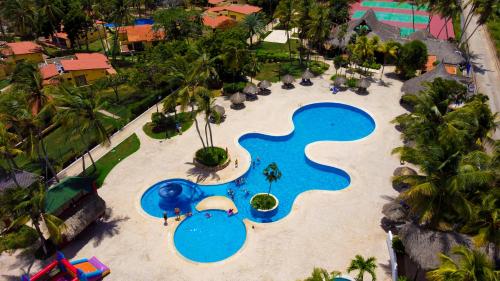an aerial view of a pool at a resort at Hesperia Playa el Agua in El Agua