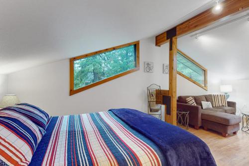 Llit o llits en una habitació de St. Moritz- Apartment