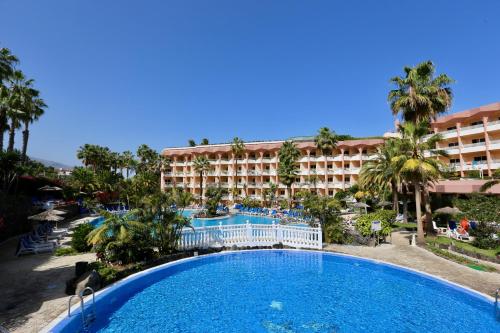 a view of the hotel from the resort at Hotel Puerto Palace in Puerto de la Cruz