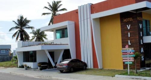 El edificio en el que está el hotel