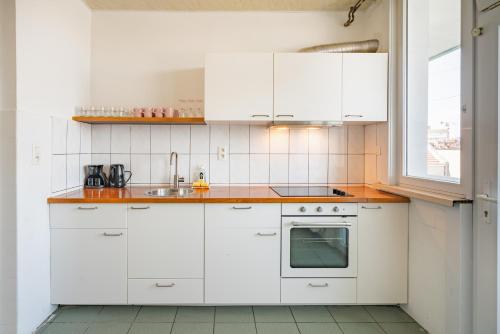 Η κουζίνα ή μικρή κουζίνα στο Large Antwerp City Center Apartments