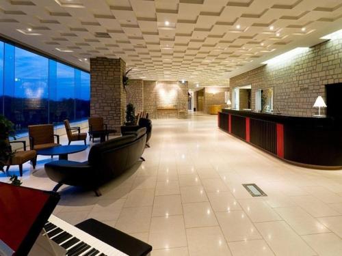 Χώρος καθιστικού στο Kitahiroshima Classe Hotel