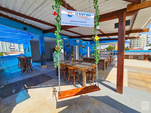 Restaurace v ubytování MANERO POUSADA e HOSTEL