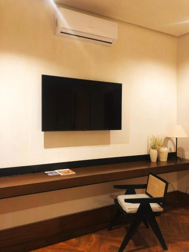 Μια τηλεόραση ή/και κέντρο ψυχαγωγίας στο Hotel Marielena