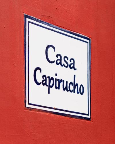 Ein Zertifikat, Auszeichnung, Logo oder anderes Dokument, das in der Unterkunft Casa Capirucho ausgestellt ist
