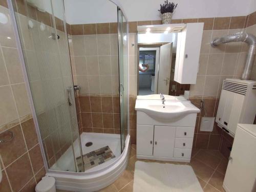 ห้องน้ำของ Apartment in Balatonszemes 45329