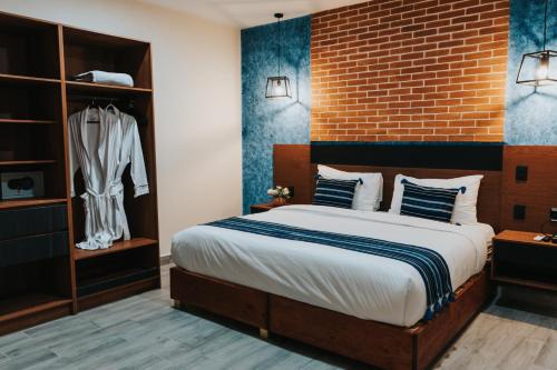 Hotel Casa Pugaにあるベッド