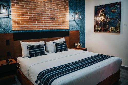 Hotel Casa Pugaにあるベッド