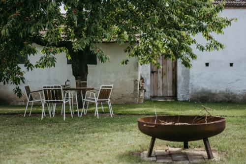 A garden outside Ferienwohnung Morgensonne