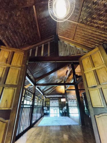 an overhead view of a building with a ceiling at Thavill Retreat HaGiang in Ha Giang