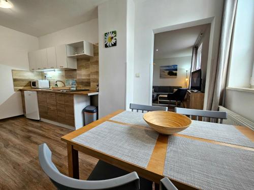 Η κουζίνα ή μικρή κουζίνα στο Apartmány Miluška