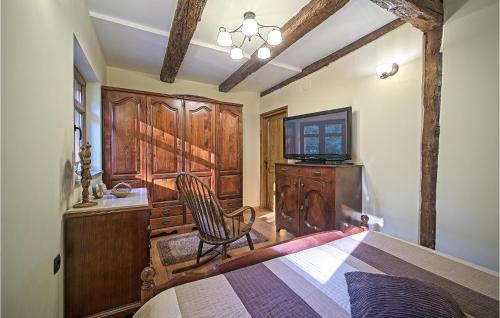 Μια τηλεόραση ή/και κέντρο ψυχαγωγίας στο 3 Bedroom Stunning Home In Skrad
