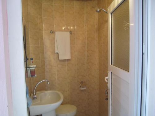 Koupelna v ubytování Hotel Efe