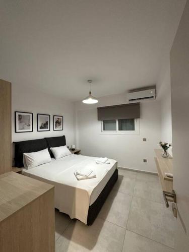 a bedroom with a large bed in a room at Oculus Kolonaki Apt in Athens