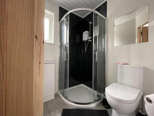 a bathroom with a shower and a toilet at Harris - Uk34048 in Stornoway