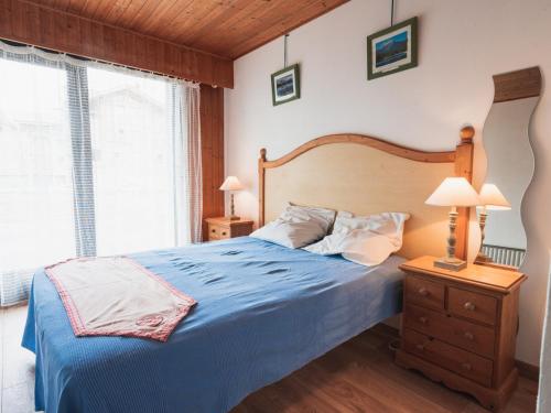Postel nebo postele na pokoji v ubytování Appartement au Centre des Gets - 1 Chambre, Animaux Bienvenus, Proche Télécabines et Commerces - FR-1-671-120