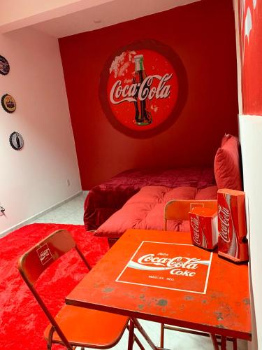Ruang duduk di Loft Coca-Cola Passo Fundo