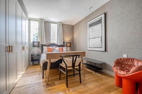 Area soggiorno di Luxury flats near Big Ben and London Eye