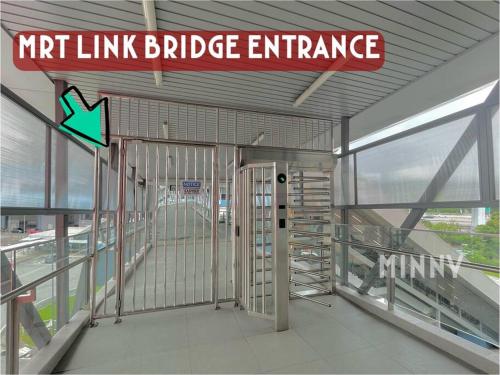 an entrance to a building with a sign on it at Parkland Batu 11 near MRT 5-6PAX Free Parking in Cheras