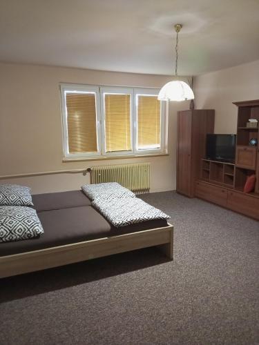 Postel nebo postele na pokoji v ubytování Ubytování u Jany