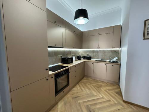 Η κουζίνα ή μικρή κουζίνα στο Oyster Flat Victoriei