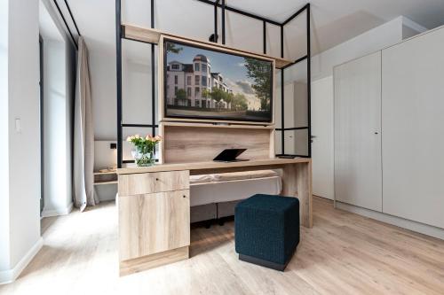 Μια τηλεόραση ή/και κέντρο ψυχαγωγίας στο Gustav Appartements