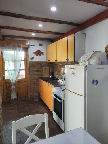 Kuchyň nebo kuchyňský kout v ubytování Vikendica Tisa Dukatar