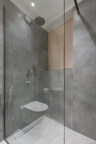 Koupelna v ubytování Studio w/king size bed near the Heart of Kalamata