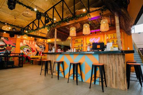 Lounge alebo bar v ubytovaní Nacho Hostel Cebu