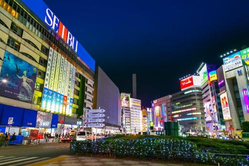 Ikebukuro Center! Ikebukuro 6min walk!池袋中心地带! 池袋车站步行6分!loft阁楼!公寓干湿分离! 智能马桶! 高速无限制网路! 103