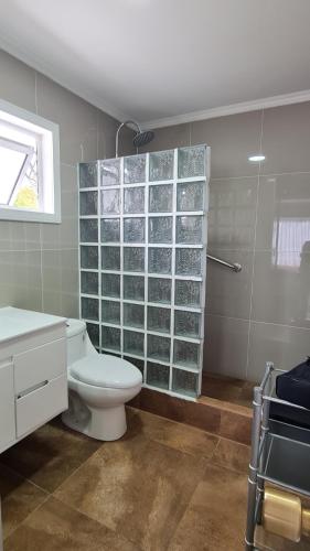 Koupelna v ubytování B&B Rocas Santo Domingo