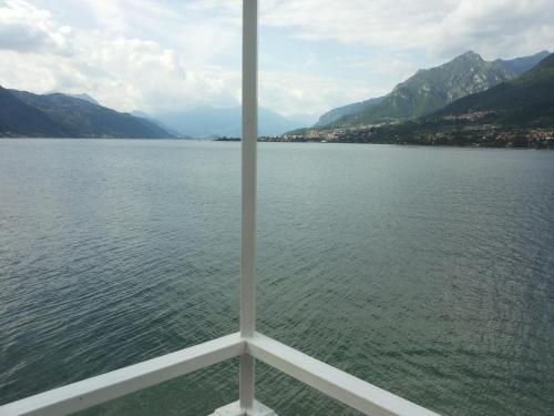 a view of the water from a cruise ship at Hotel Nautilus in Valmadrera