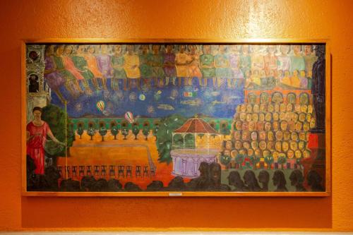 a picture of a painting on a wall at Camino Real Polanco Mexico in Mexico City