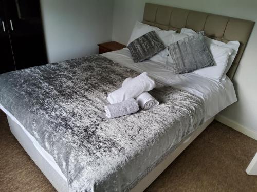 Postel nebo postele na pokoji v ubytování Colney Lane