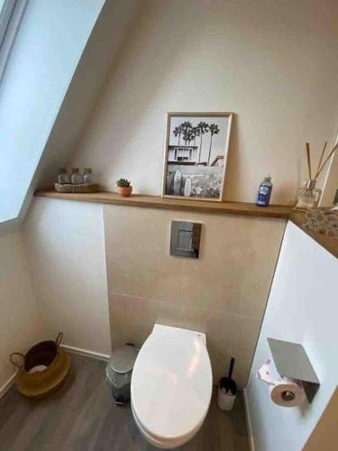 Koupelna v ubytování Schönes Loft in Bergrheinfeld 90 qm max 5 Personen