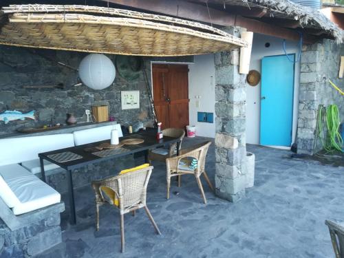 Patio nebo venkovní prostory v ubytování Casa Praia Tarrafal de Monte Trigo
