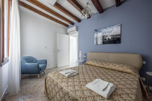 Posteľ alebo postele v izbe v ubytovaní HAMMAM Venice