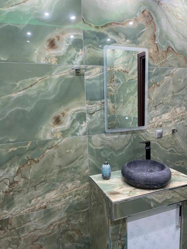Koupelna v ubytování LUXURY STUDIO 1 FIRSTLINE SEA BY MAKHOME