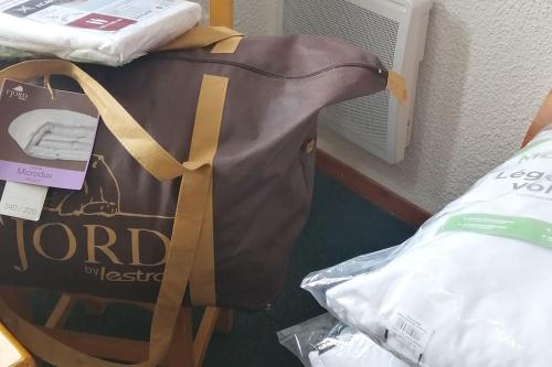 Кровать или кровати в номере Studio Tignes Val claret aux pieds des pistes