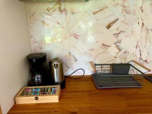 Kuchyň nebo kuchyňský kout v ubytování The Whispering Apple Nordisk Retreat Lejlighed på Fyn