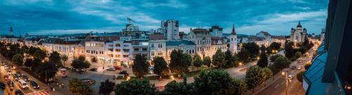 Γενική άποψη της πόλης Τίργκου Μούρες ή θέα της πόλης από  αυτό το ξενοδοχείο